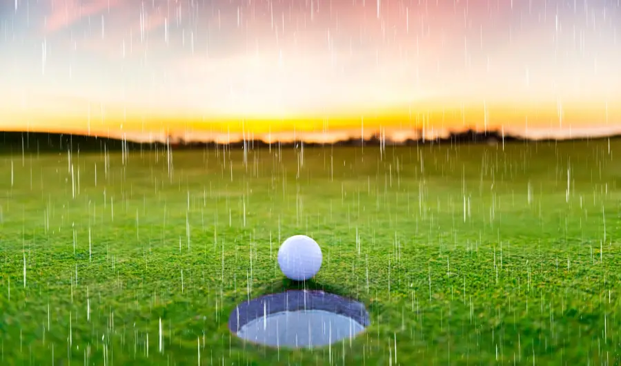rain golf course