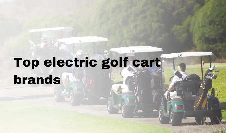 electric golf cart brands