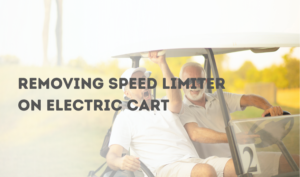 Removing speed limiter on electric cart